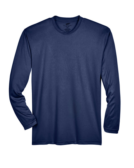 UltraClub Adult Cool & Dry Sport Long-Sleeve Performance Interlock T-Shirt