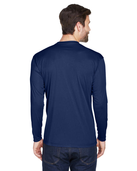 UltraClub Adult Cool & Dry Sport Long-Sleeve Performance Interlock T-Shirt