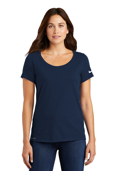 Nike Ladies Dri-FIT Cotton/Poly Scoop Neck Tee
