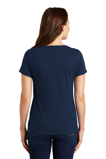 Nike Ladies Dri-FIT Cotton/Poly Scoop Neck Tee
