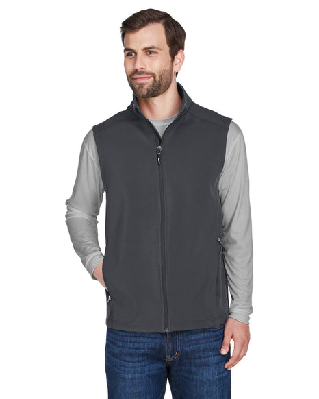 Core 365 Men's Cruise Two-Layer Fleece Bonded Soft Shell Vest